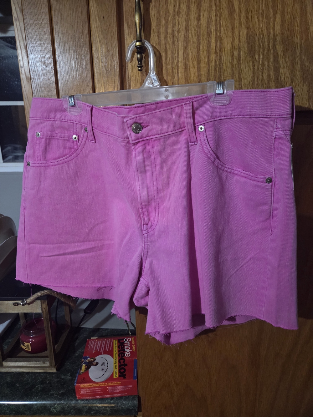 Old Navy Bright Pink Denim Cutoff Shorts